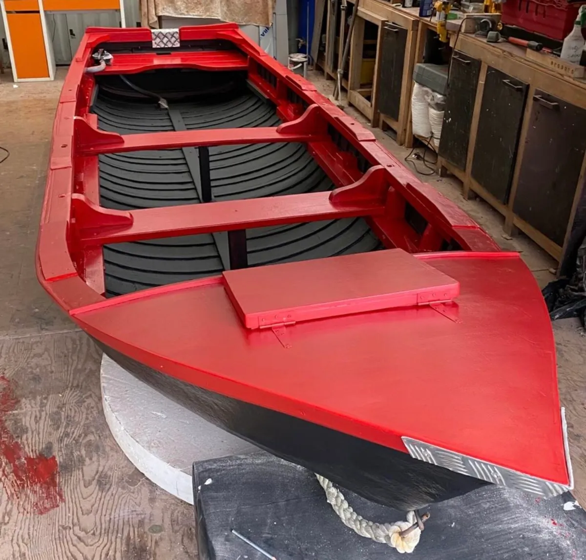 18 ft Currach boat and trailer - Image 1
