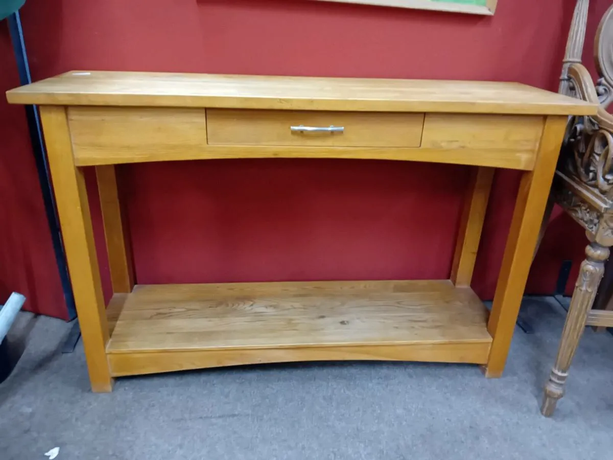 Modern Hardwood Console Table