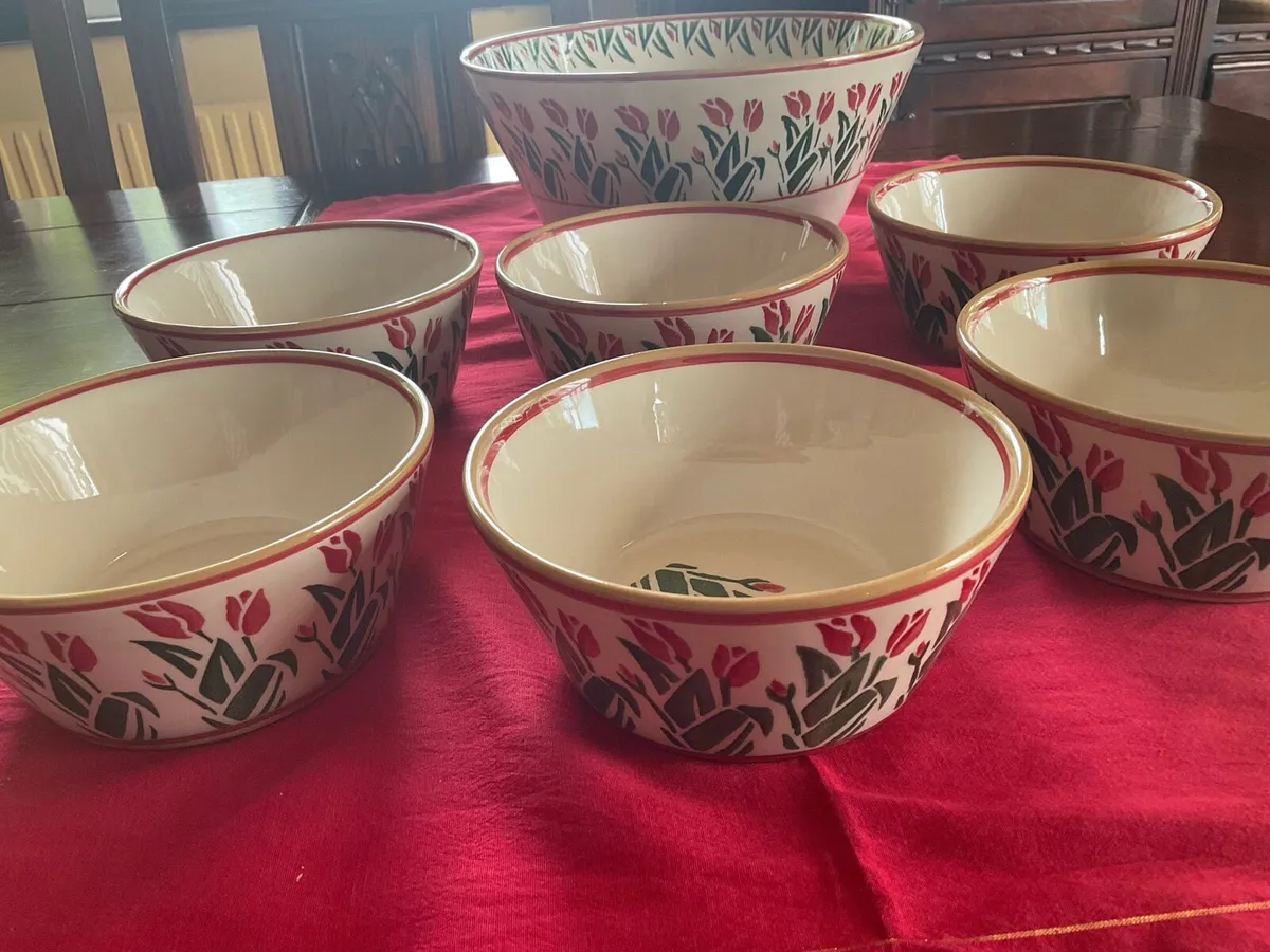 Nicholas Mosse  new large angled bowl and 6 small - Image 4