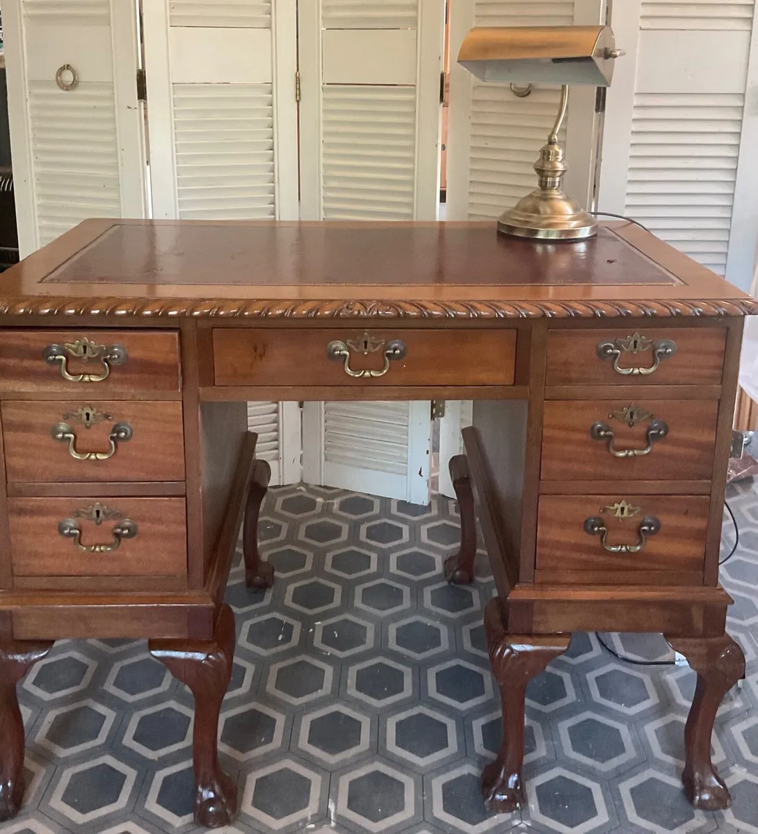 Antique writing/ study desk - Image 1
