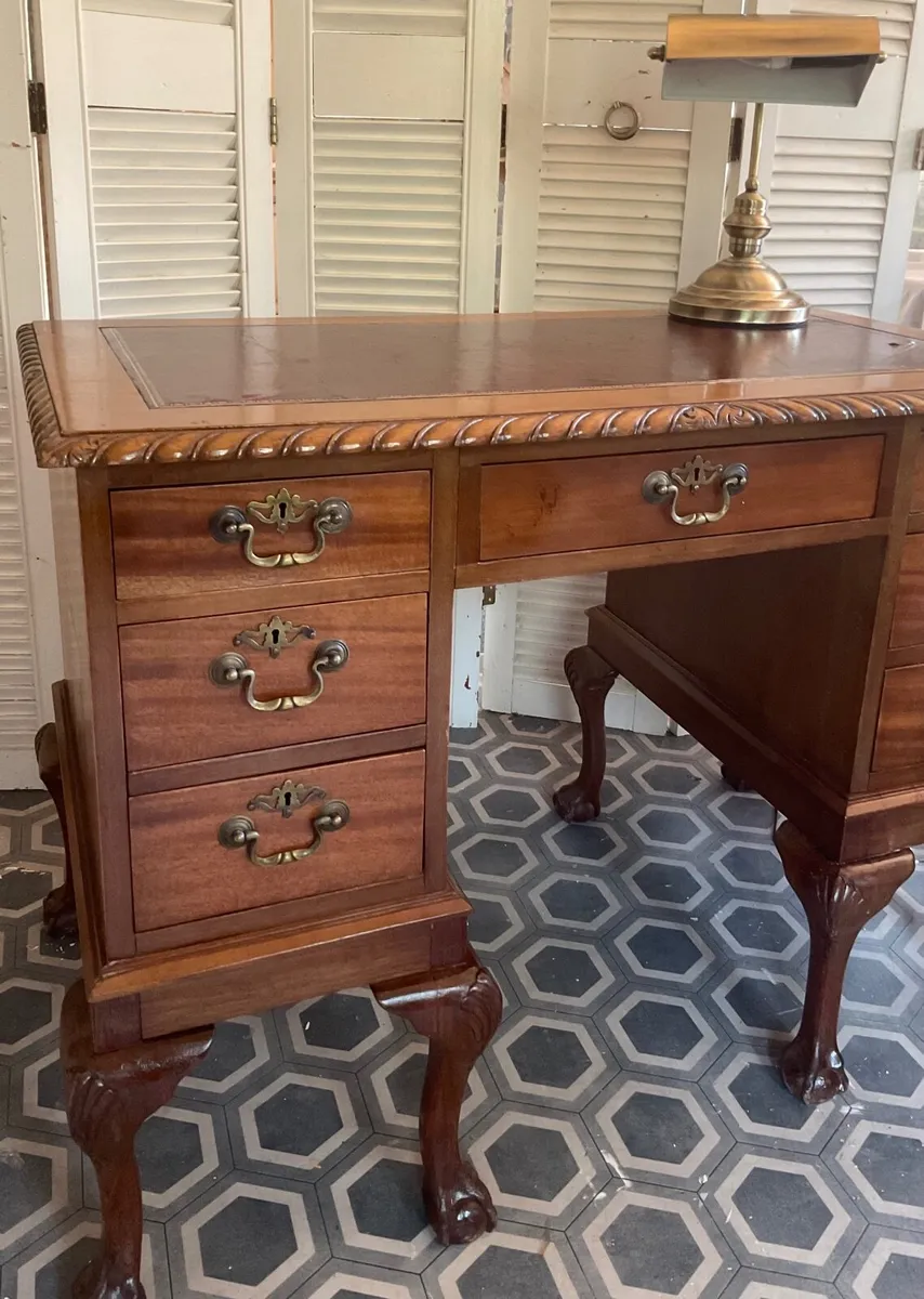 Antique writing/ study desk - Image 2