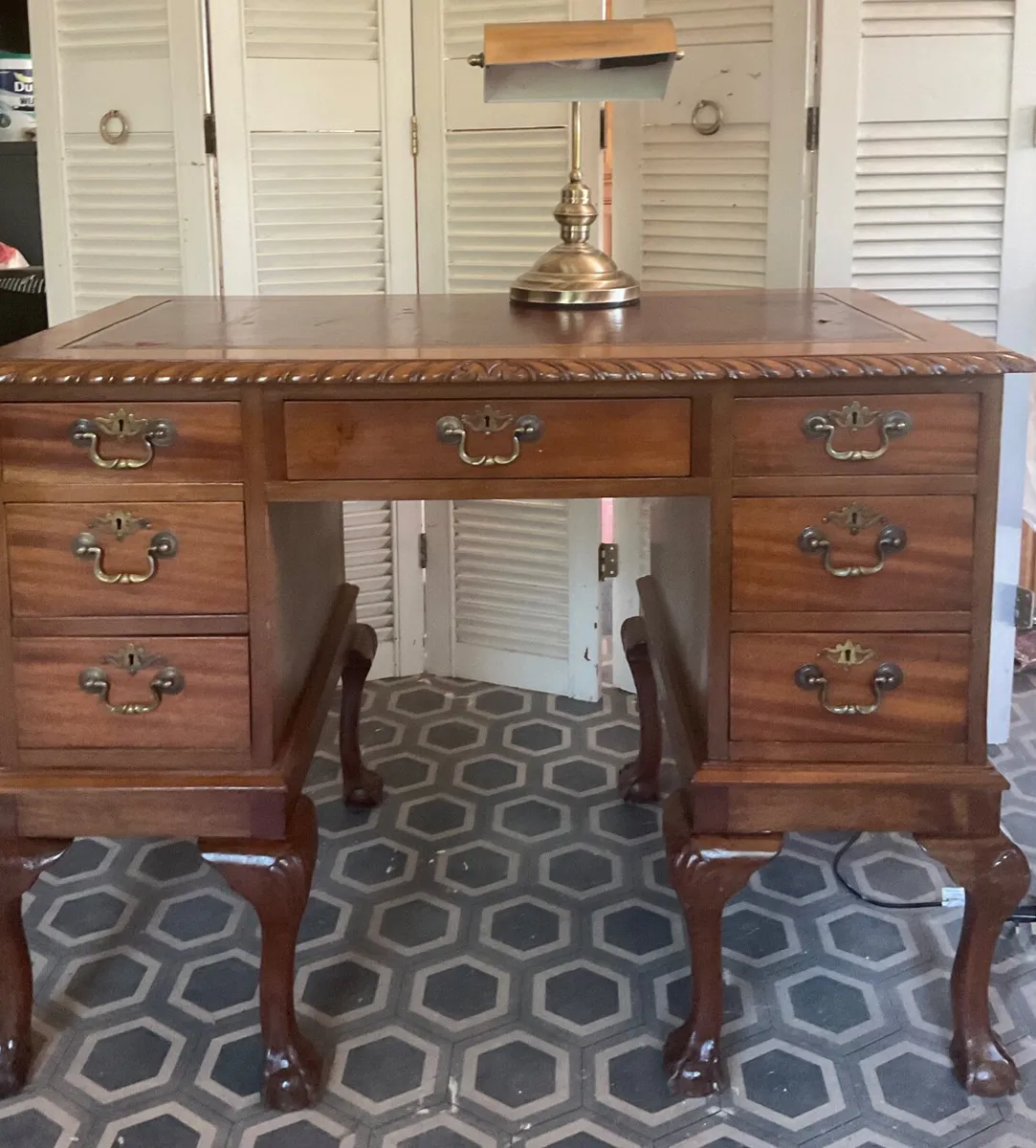 Antique writing/ study desk - Image 3
