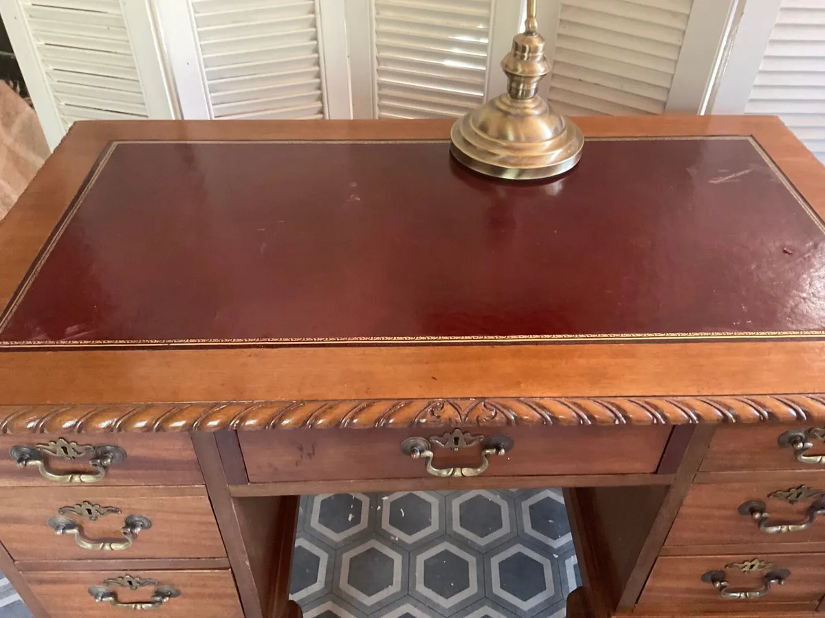Antique writing/ study desk - Image 4
