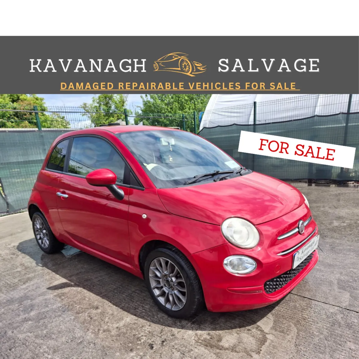 *2012 Fiat 500 1.2 Petrol. Light Damage - Image 1