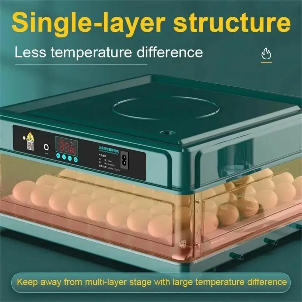 24 Egg Incubator with Auto Temp & Water Refill - Image 2