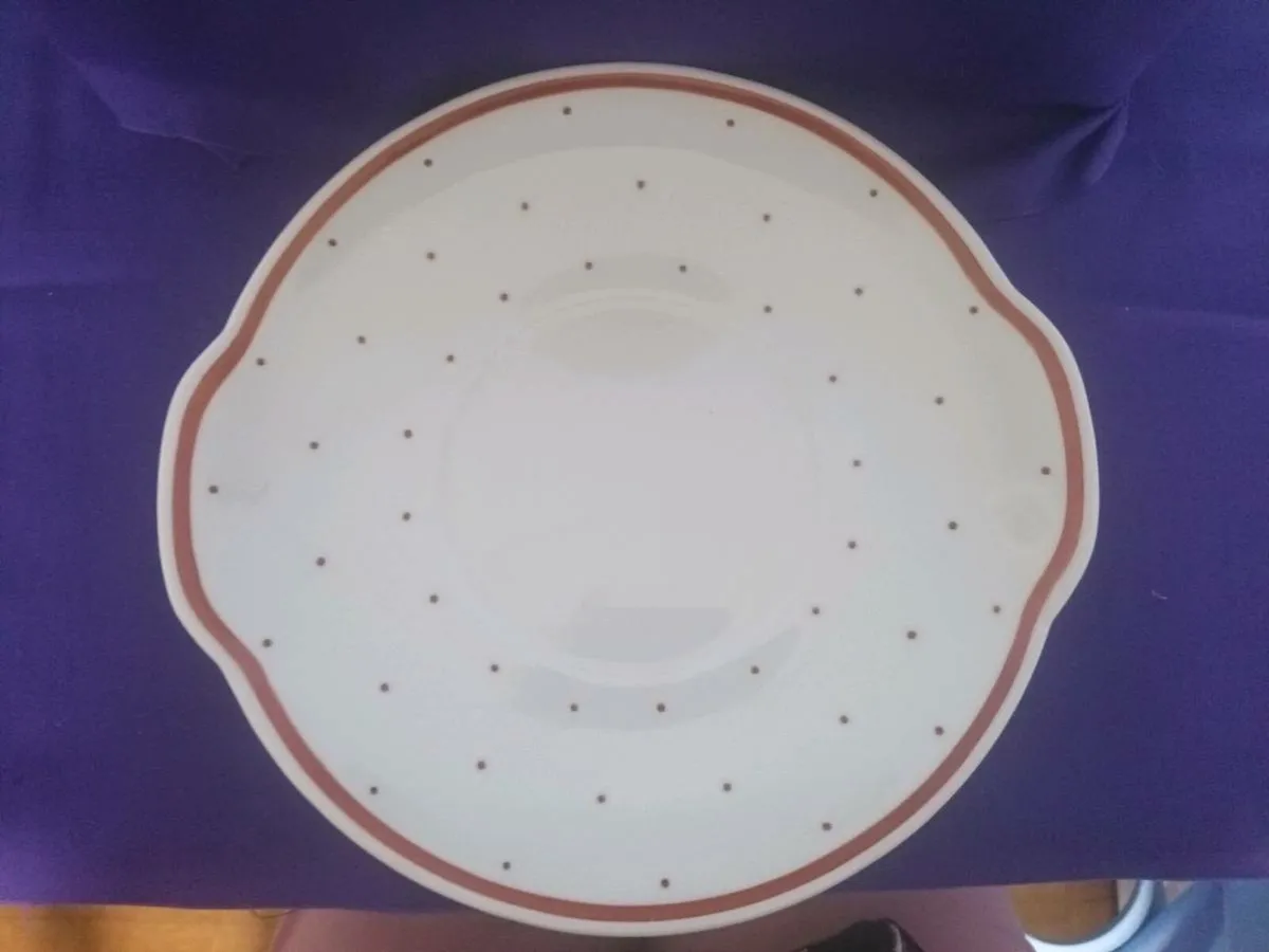 6 piece Susie  Cooper Polka Dot Cake Set - Image 2