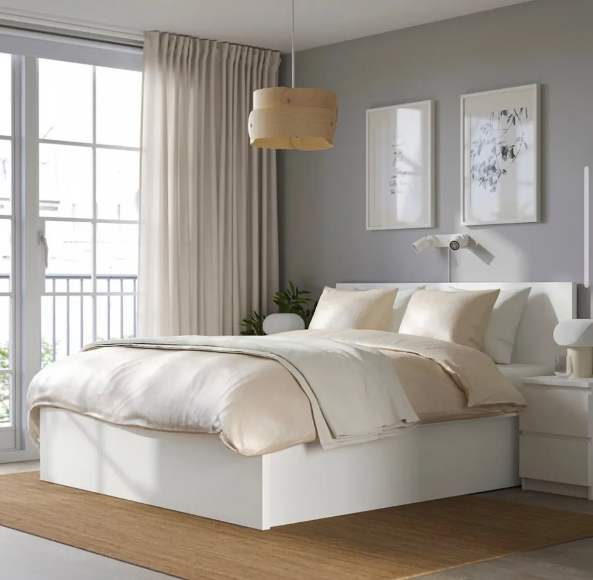 Double Ottoman Malm Bed - Image 1