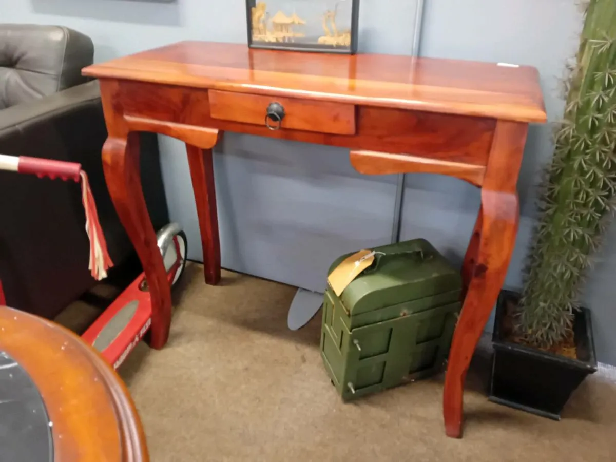 Modern Hardwood Console Table