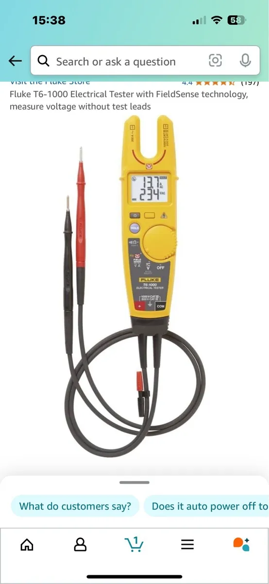 Fluke hand held meter - Image 1