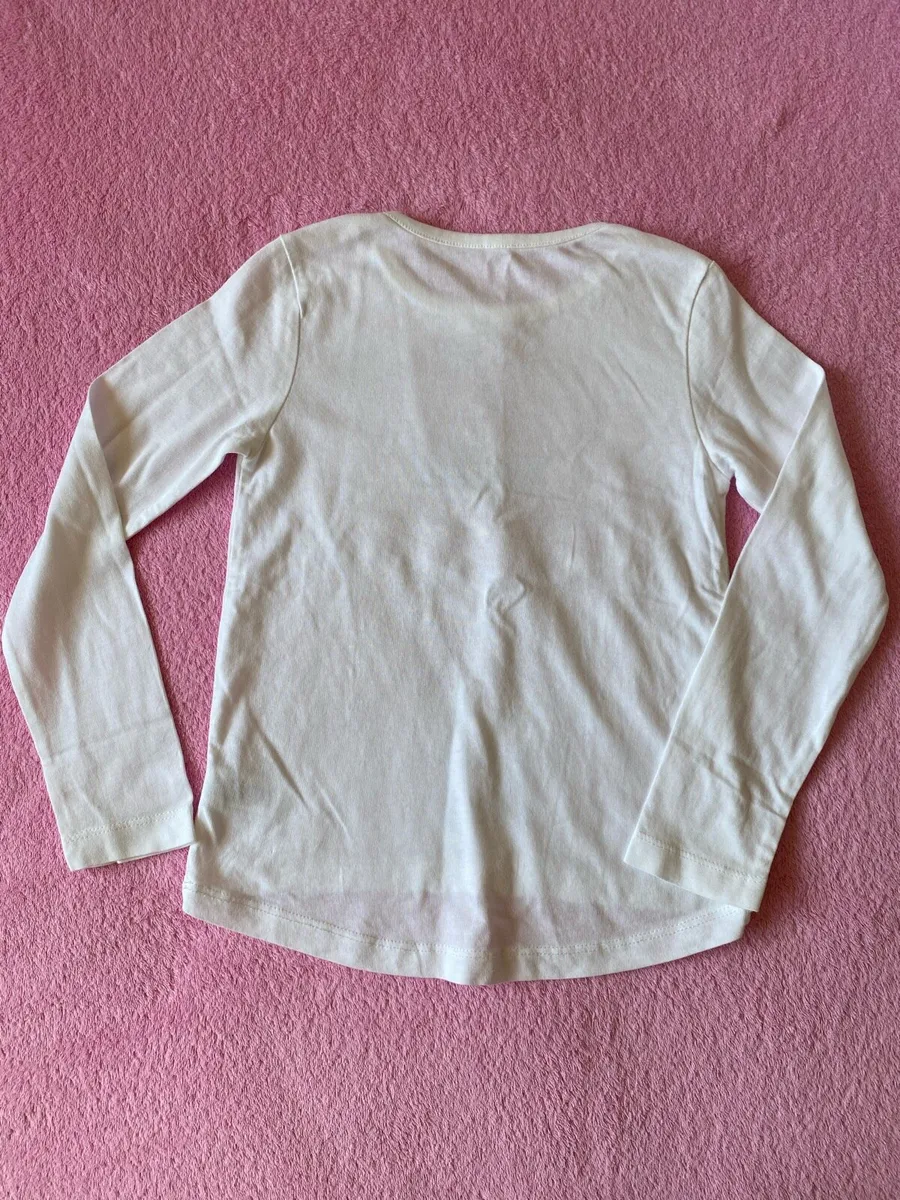 White Christmas Santa Long Sleeve Top - Image 3