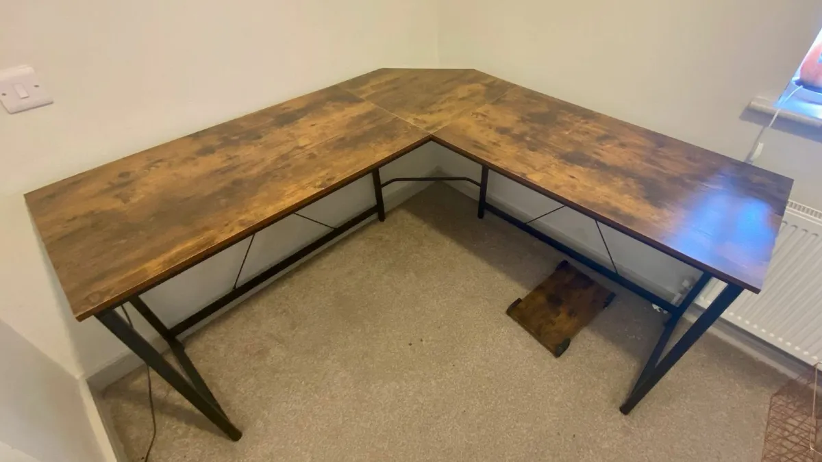 L-Shaped Office Desk for Sale – Great Condition - Image 1