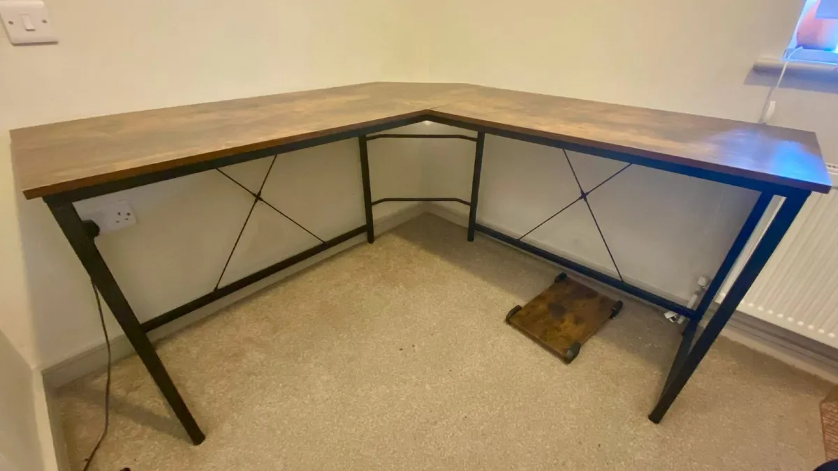 L-Shaped Office Desk for Sale – Great Condition - Image 2