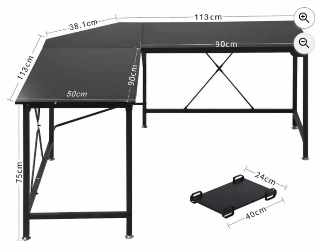 L-Shaped Office Desk for Sale – Great Condition - Image 3