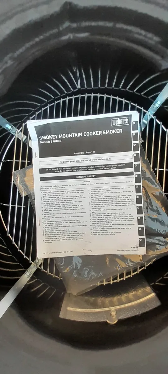 57cm Weber Smokey Mountain Cooker - Image 3