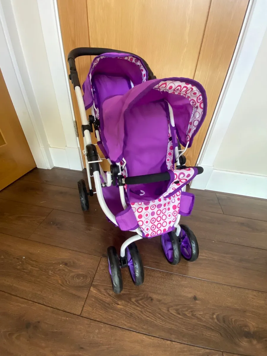 Dimple Dolls twin buggy - Image 1