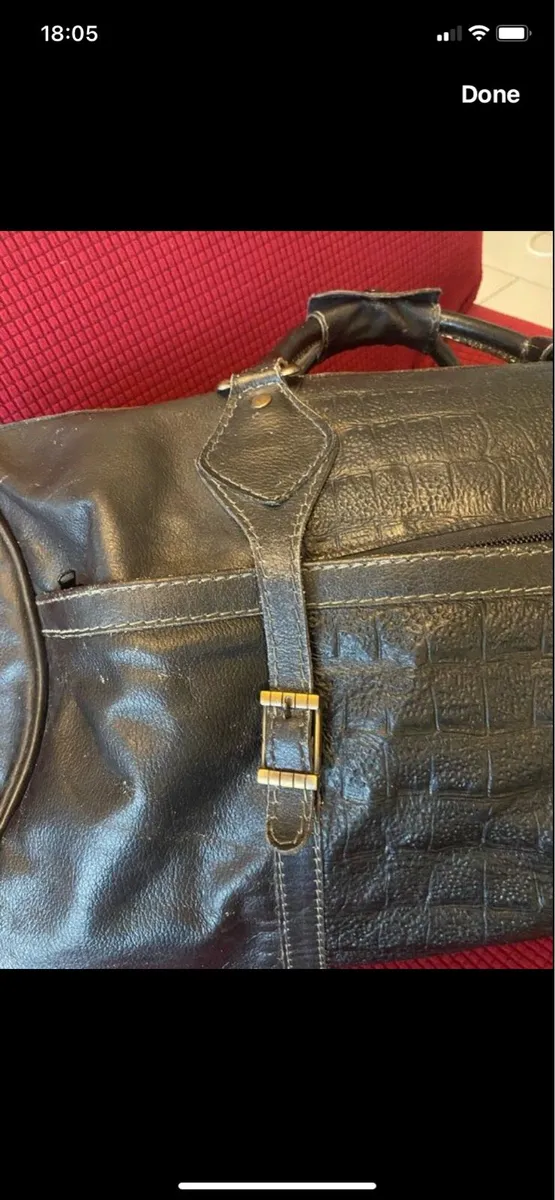 Large Leather Hold All - Image 3