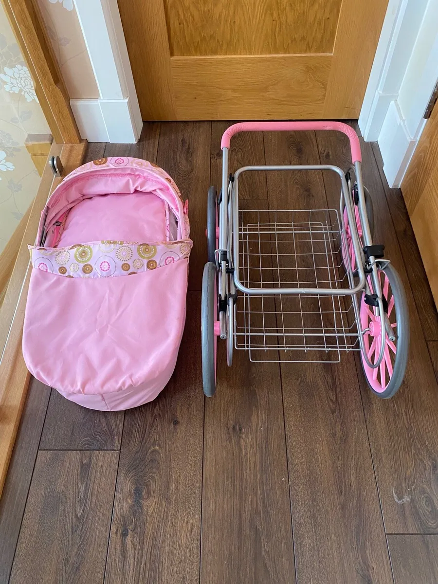 Pink dolls buggy - Image 2