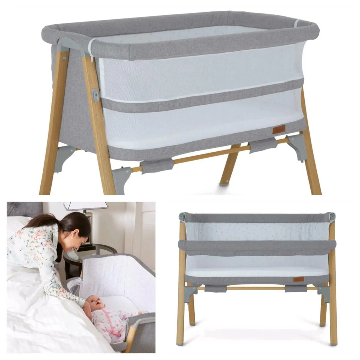 Baby elegance night night bedside crib - Image 1