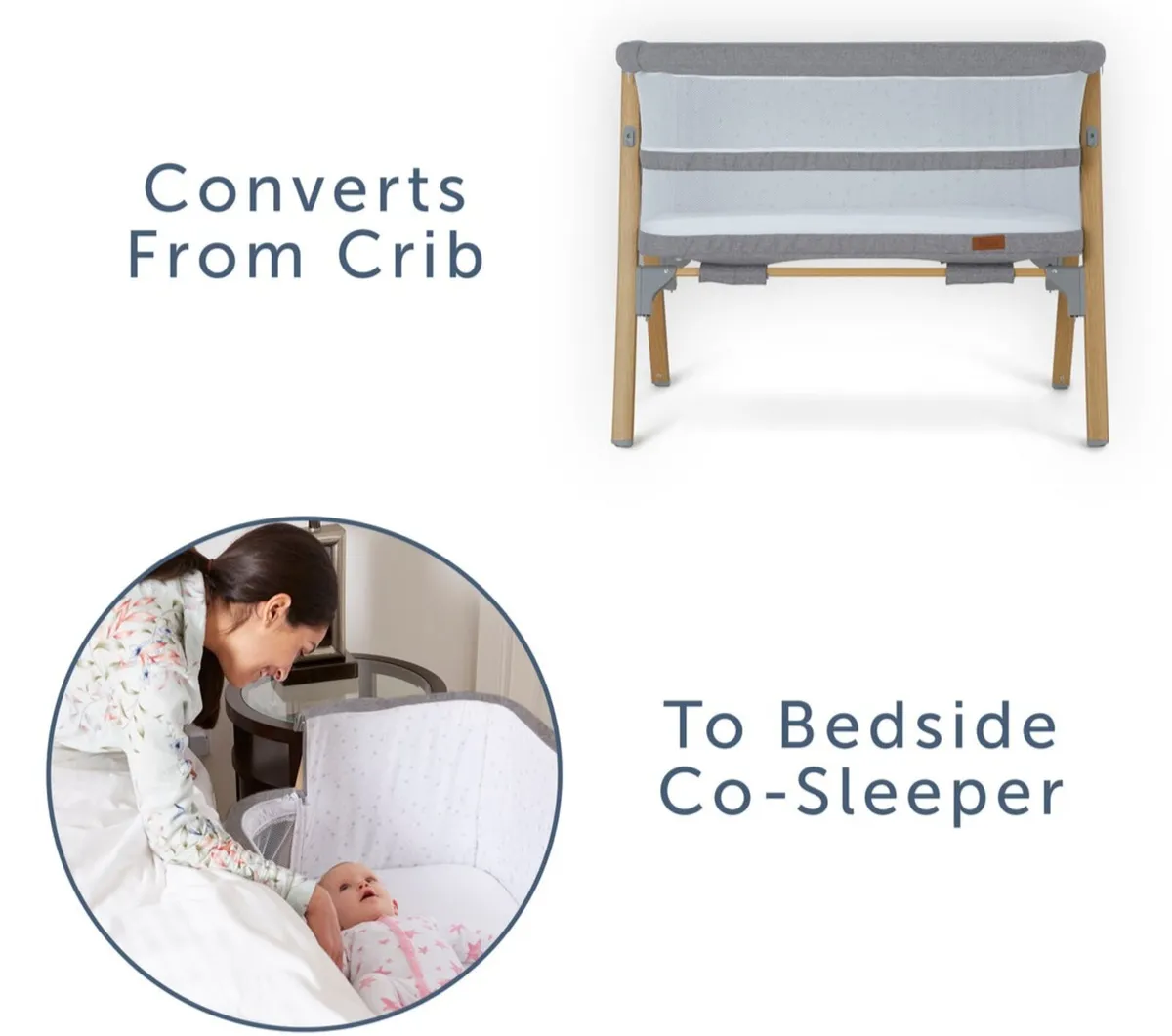 Baby elegance night night bedside crib - Image 2