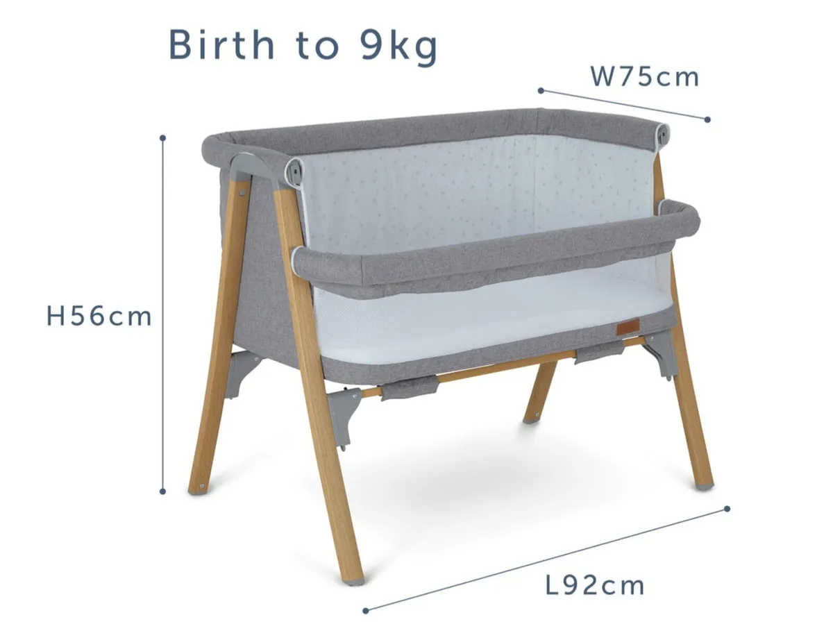 Baby elegance night night bedside crib - Image 3