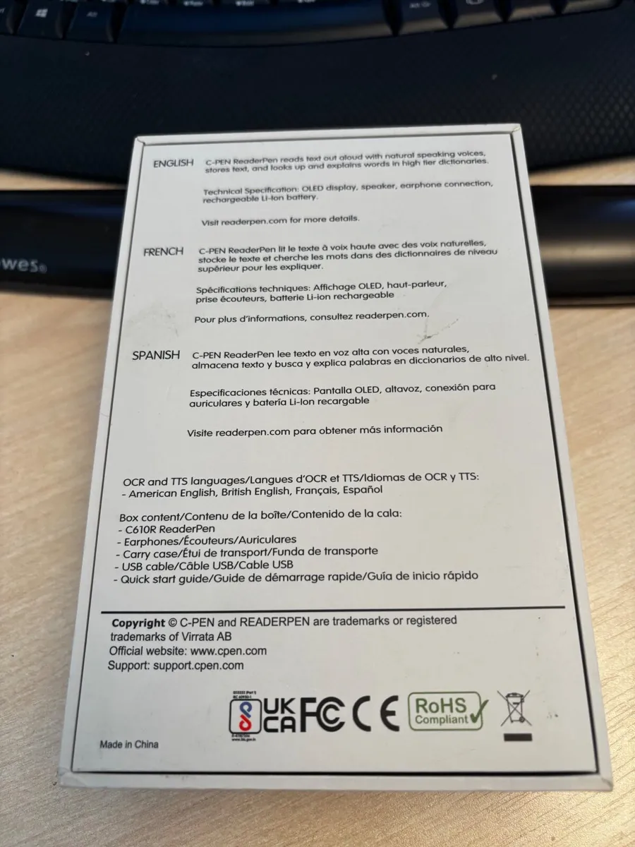 C pen reader used in box - Image 3