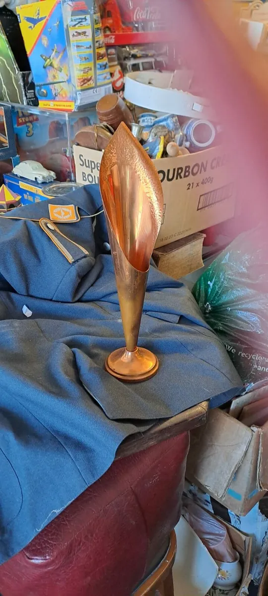 Vintage Richard Mead Copper Vase - Image 2