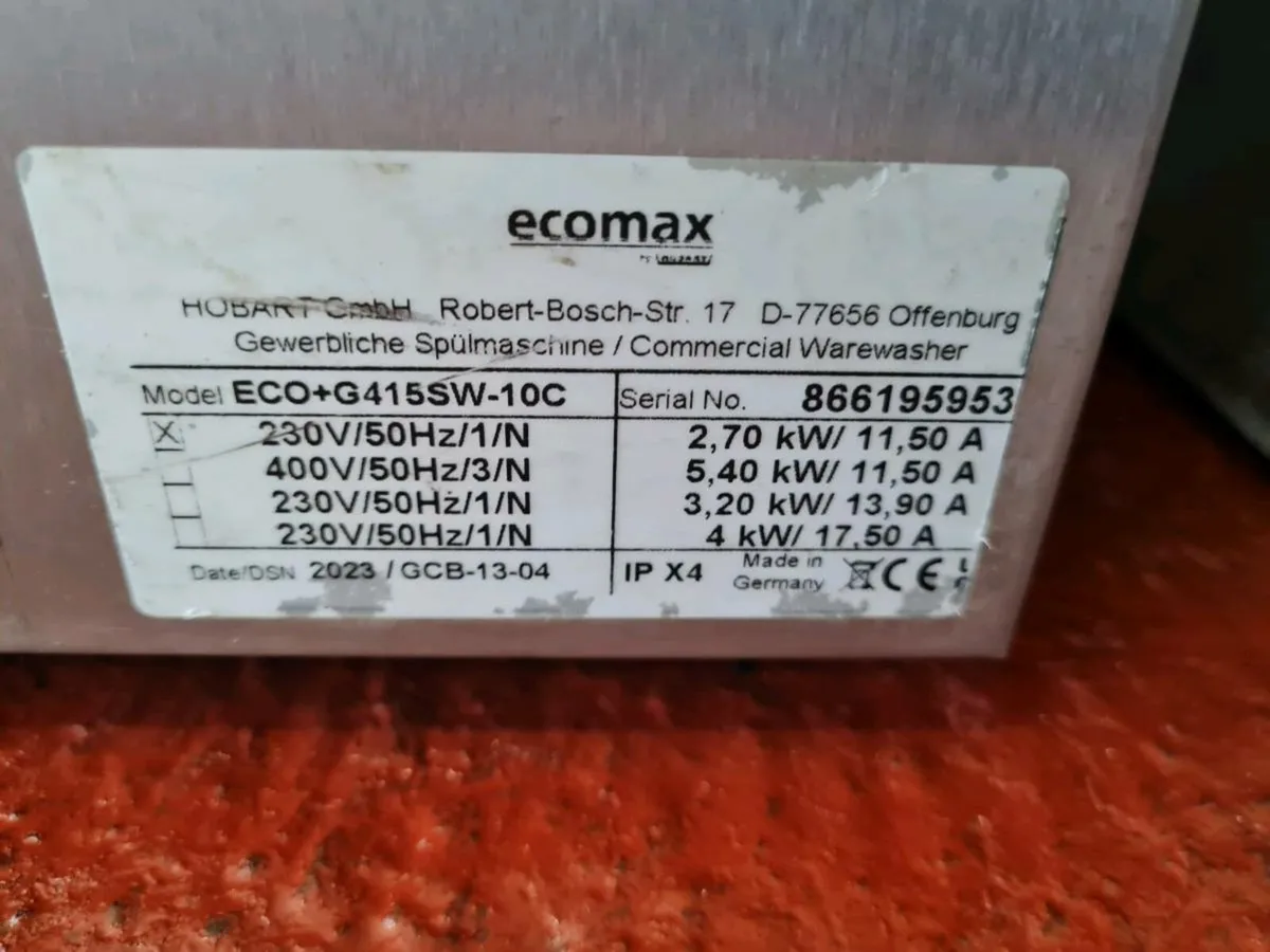 Hobart Ecomax Plus Glasswashers 2023 - Image 3