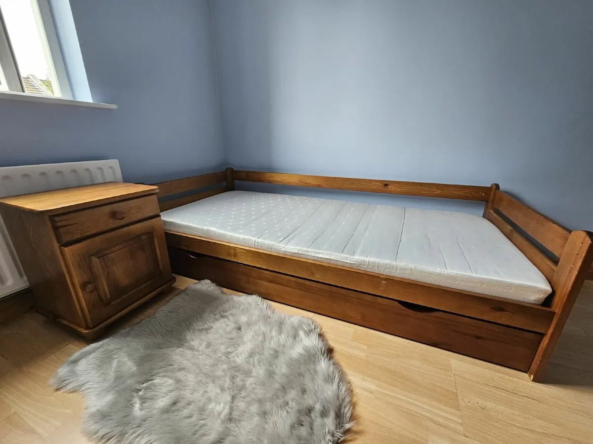 Timber Frame Single  Kids Bed -Like New-Quick Sale - Image 1