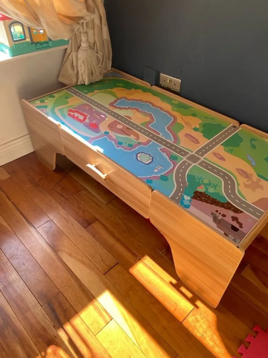 Wooden Train Table - Image 1