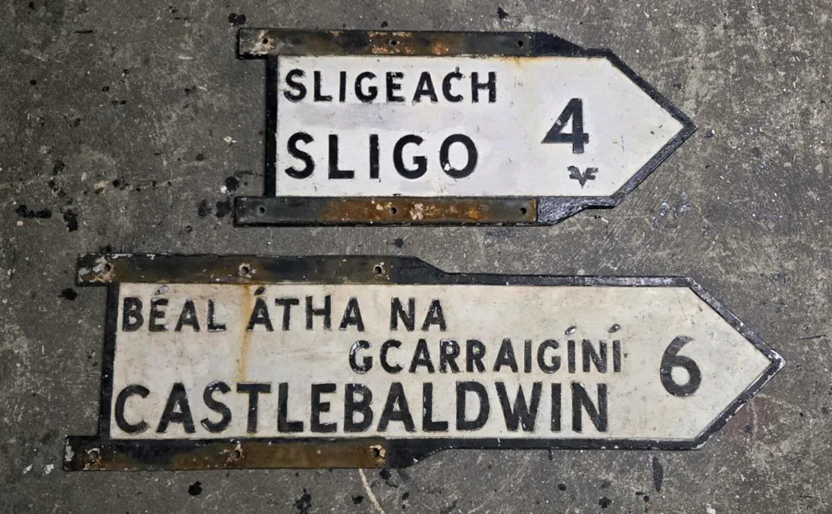 2 old road signs FOR SALE - Image 1