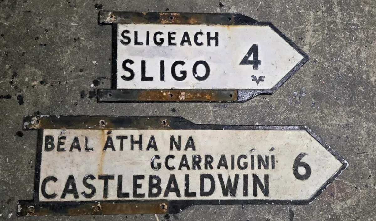 2 old road signs FOR SALE - Image 3