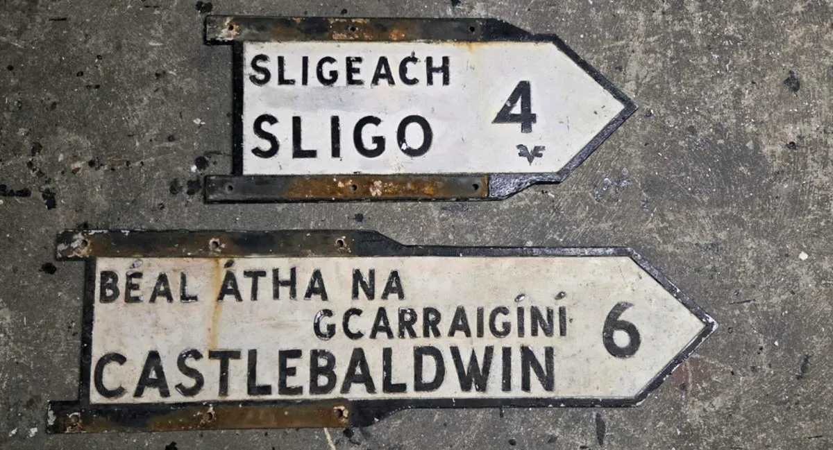 2 old road signs FOR SALE - Image 4