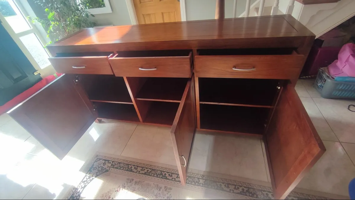 Large Solid Oak Sideboard and Kitchen Table - Image 4