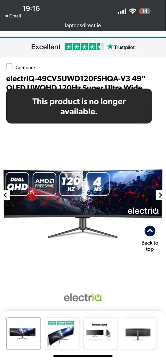 49” Curved monitor - Image 2