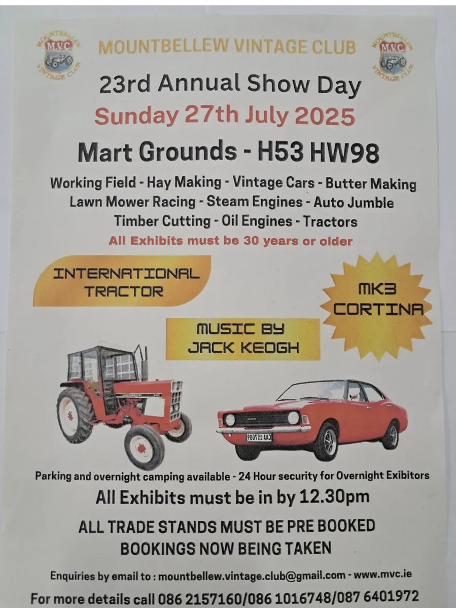Mountbellew vintage show - Image 1