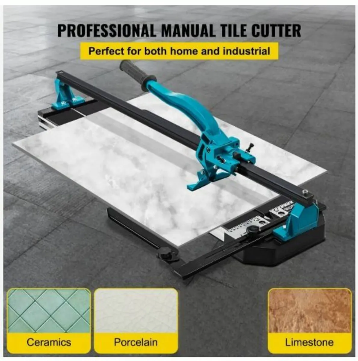 Manual Tile Cutter 1200mm Single Rail Hand Tool - Image 4