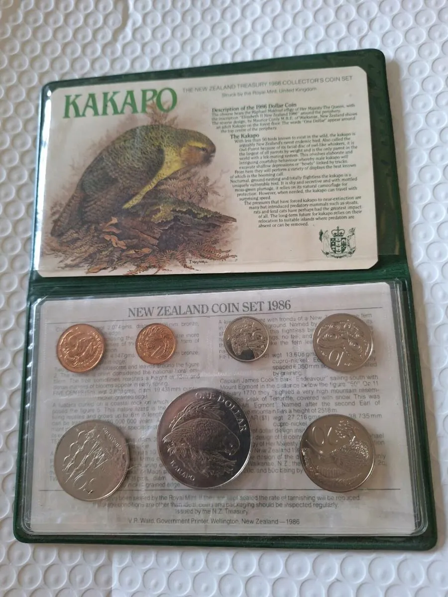 Uncirculated New Zealand coin set of 1986 - Image 2