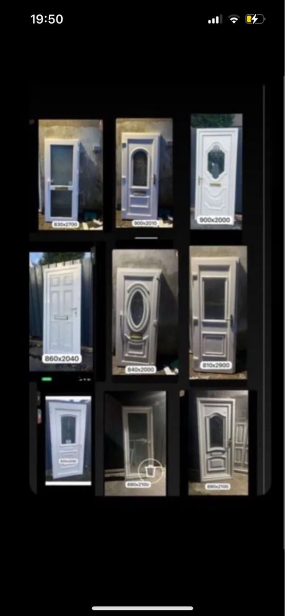 White pvc doors