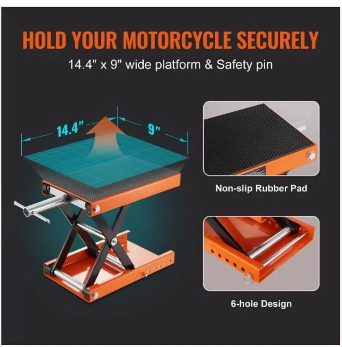 Motorcycle Scissor Jack Lift 1100 lbs Wide - Image 3