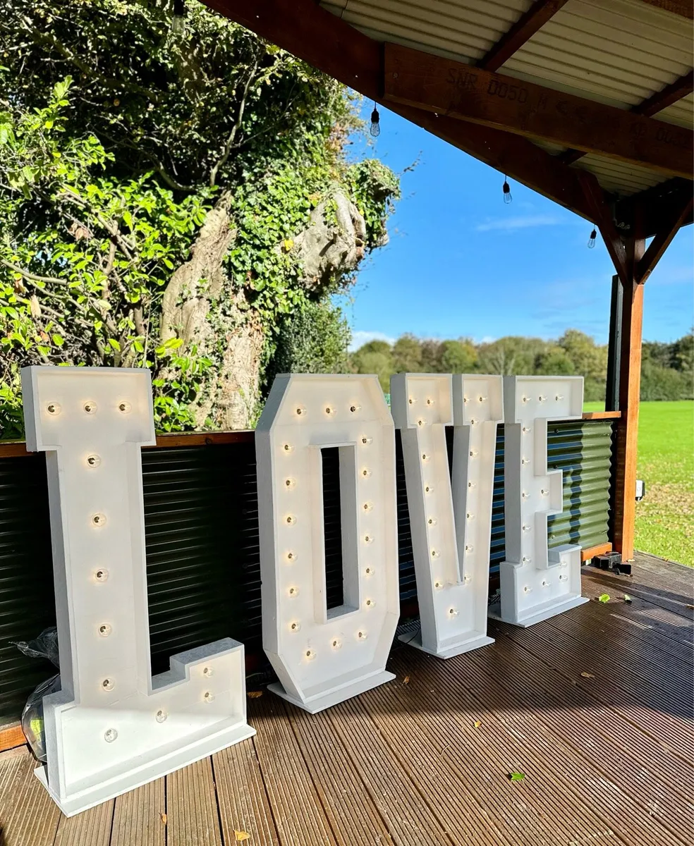 LED Giant LOVE Marquee / Wedding  Letters - Image 1