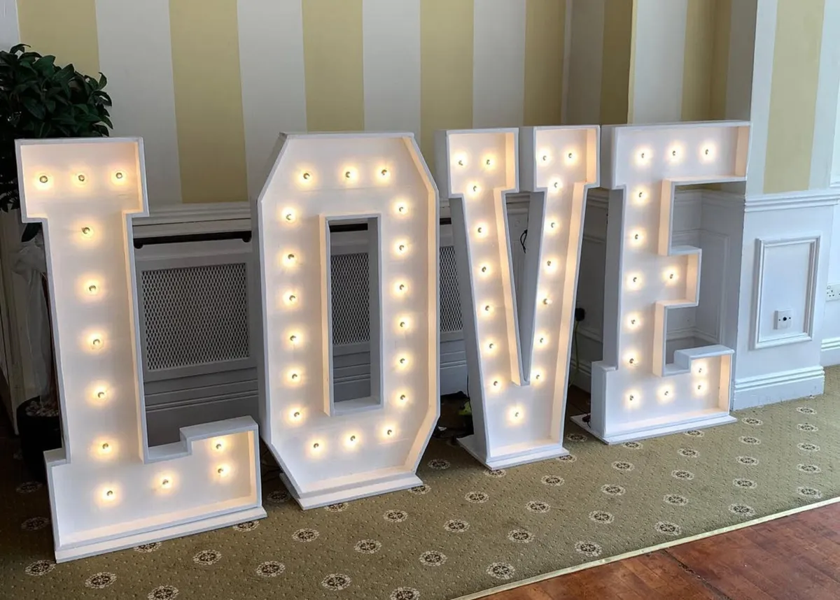 LED Giant LOVE Marquee / Wedding  Letters - Image 2