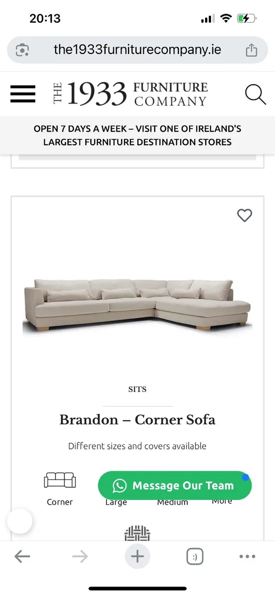 SITS Corner Sofa - Image 4