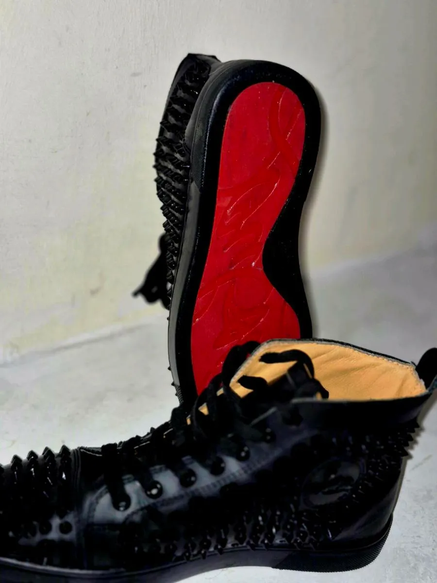 Christian Louboutin Spikes High Black - Image 1