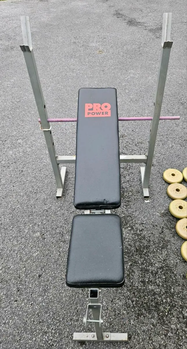 Weight bench and weights. - Image 3