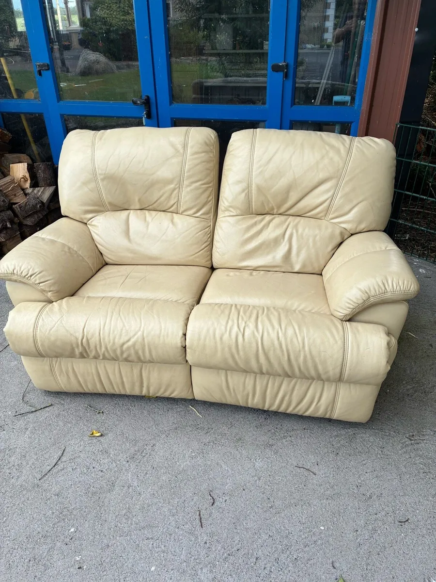Leather sofa