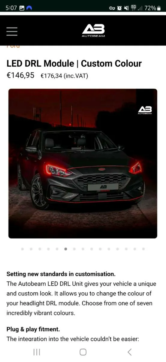 Ford headlight upgrade - Image 1