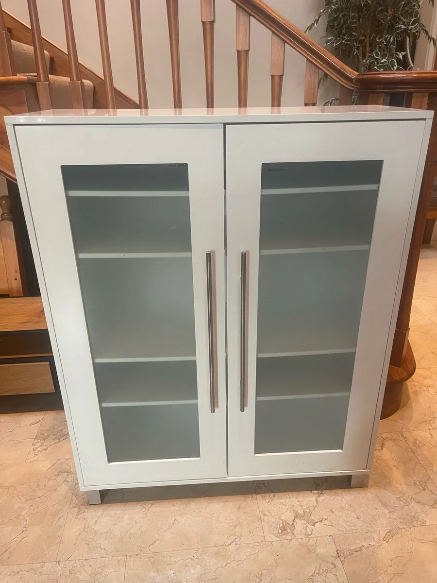 Stunning Tall White Sideboard - Cabinet - Deliver - Image 1