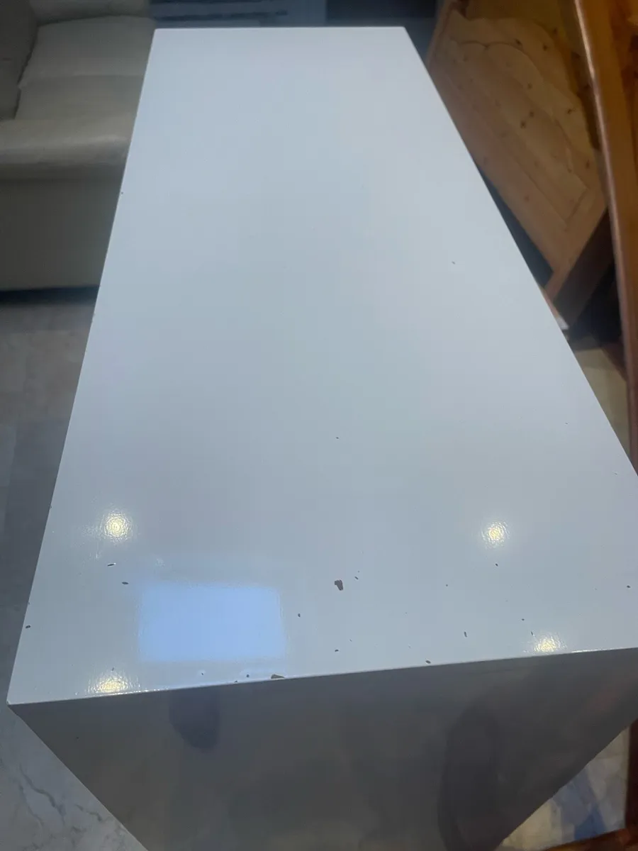 Stunning Tall White Sideboard - Cabinet - Deliver - Image 3