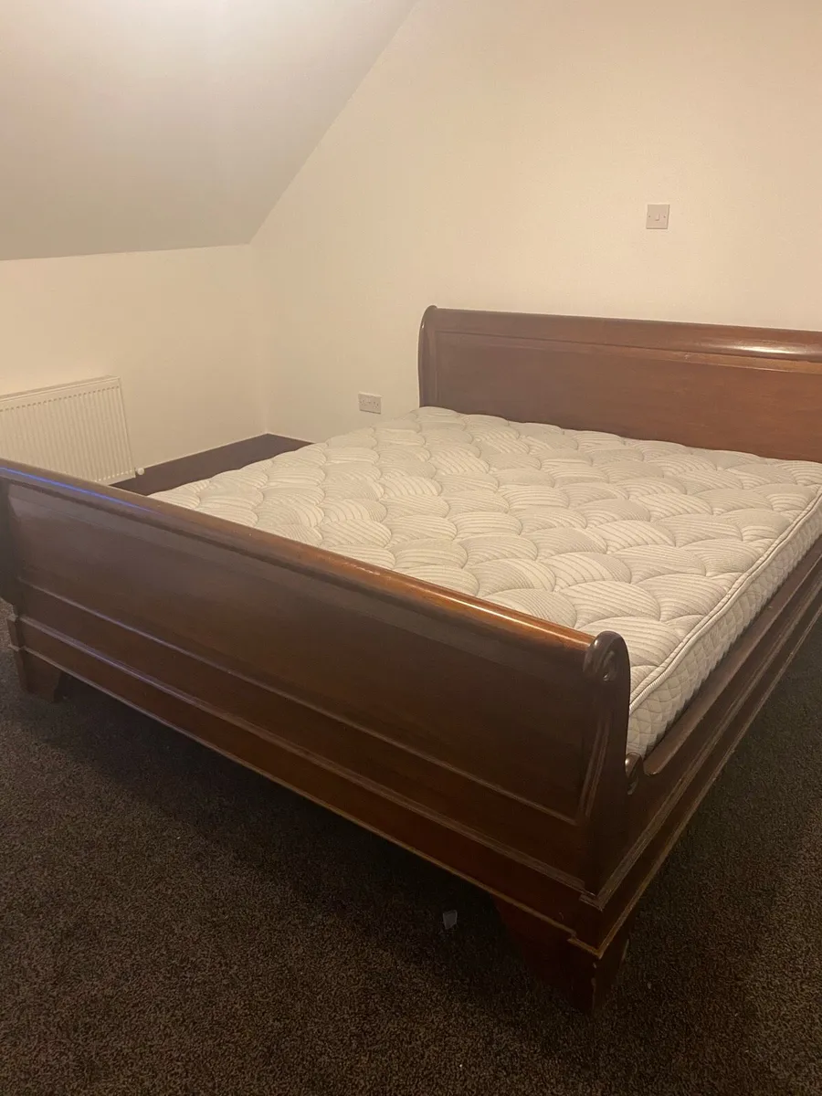 Super king sleigh bed frame - Image 1
