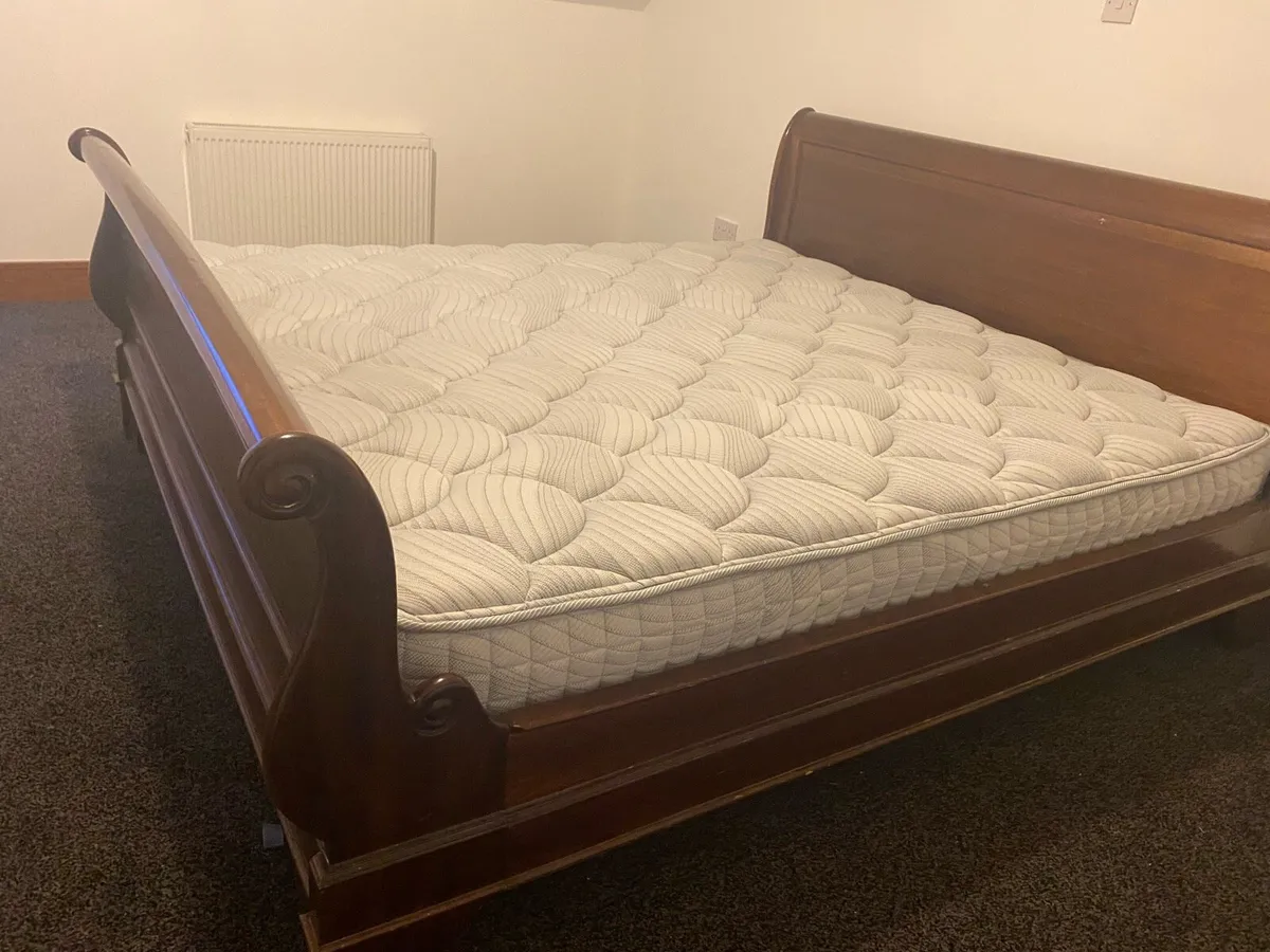 Super king sleigh bed frame - Image 2